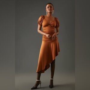 Black Halo Copper Asymmetrical Dress